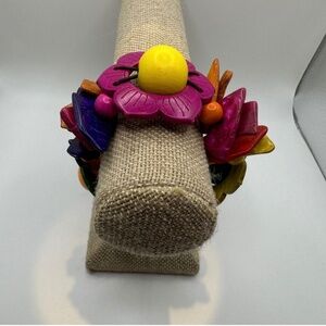 Bracelet Flower Cruise Beach Gift Handmade Boho Stretchy NEW Unique